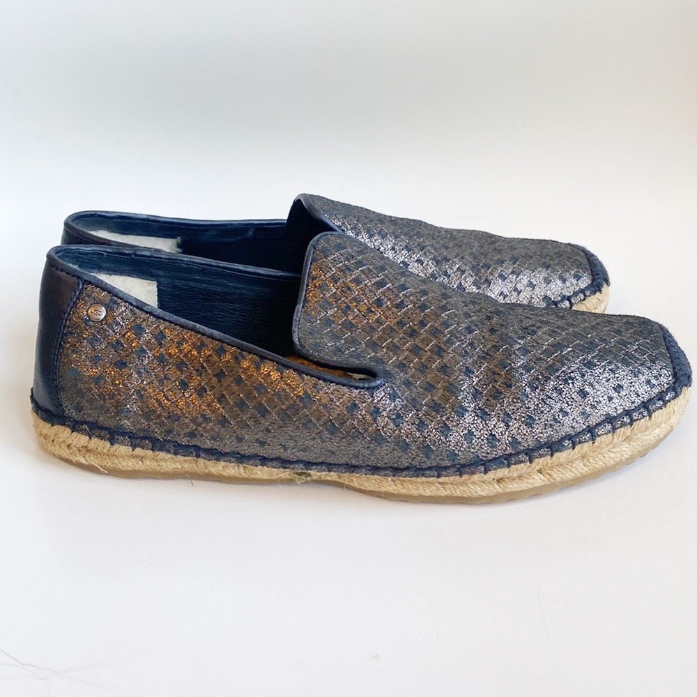 UGG Woven Leather Slip-On Shoes
